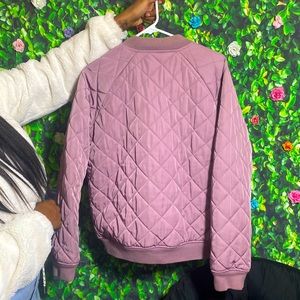 Chic lavender bomber